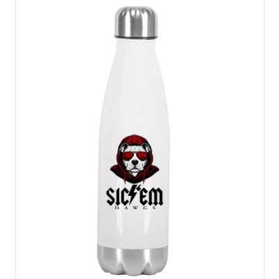 Game Day Sic Em Bulldog Stainless Steel Insulated Water Bottle