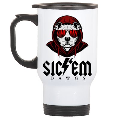 Game Day Sic Em Bulldog Stainless Steel Travel Mug