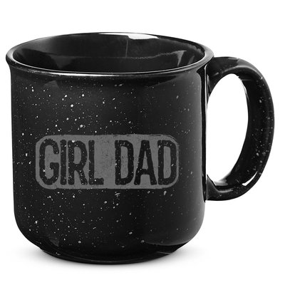Girl Dad Shirt Vintage Proud Father Of Girl Dad Father's Day 15oz Campfire Ceramic Mug