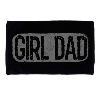 Girl Dad Shirt Vintage Proud Father Of Girl Dad Father's Day Microfiber Hand Towel