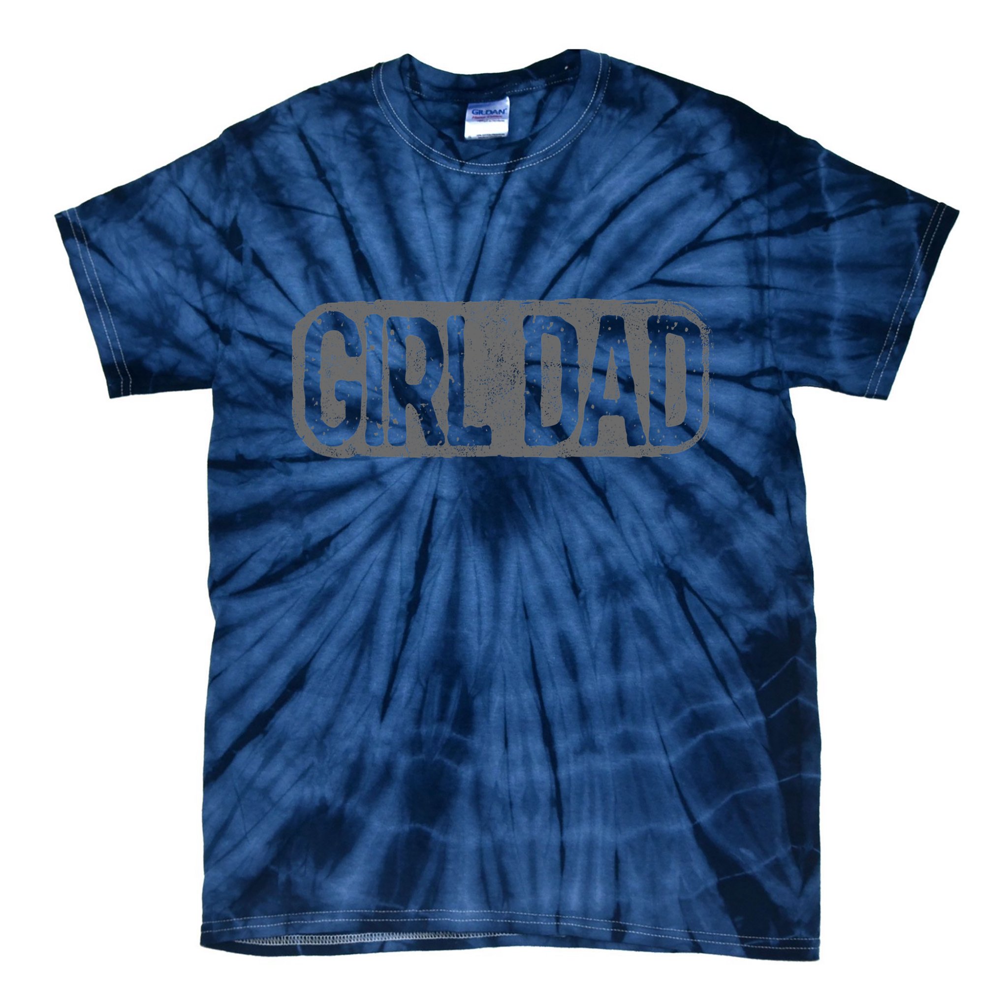 Girl Dad Shirt Vintage Proud Father Of Girl Dad Father's Day Tie-Dye T-Shirt