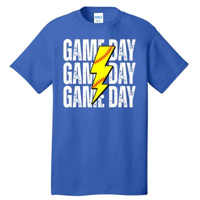 Game Day Softball Sport Vintage Tall T-Shirt