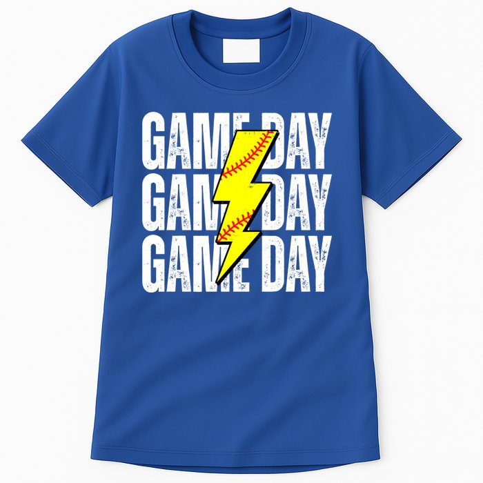 Game Day Softball Sport Vintage Tall T-Shirt