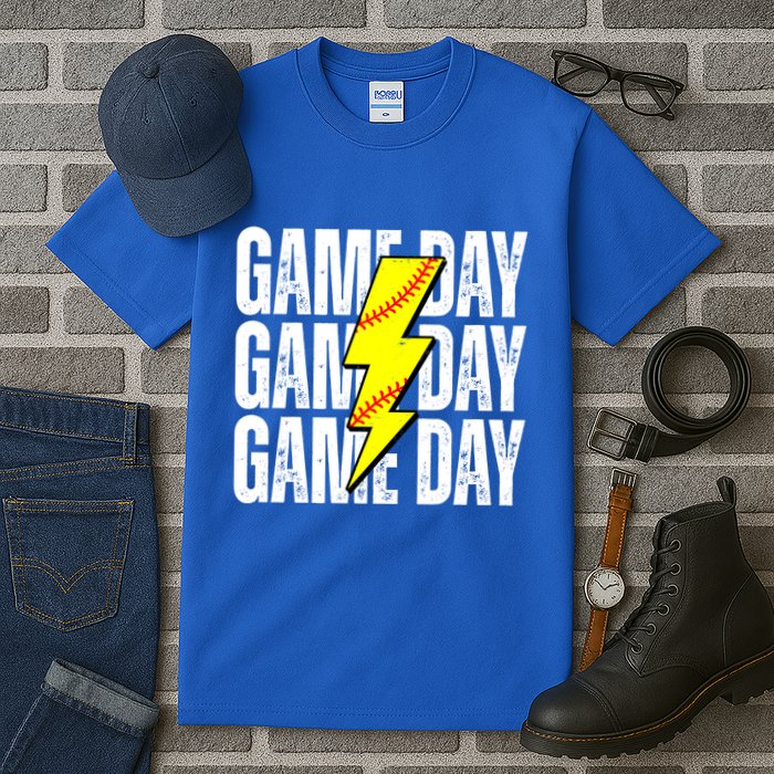 Game Day Softball Sport Vintage Tall T-Shirt
