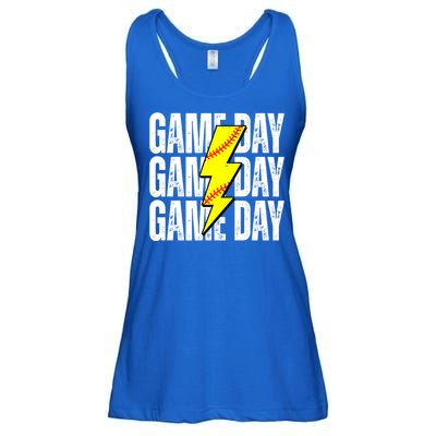 Game Day Softball Sport Vintage Ladies Essential Flowy Tank