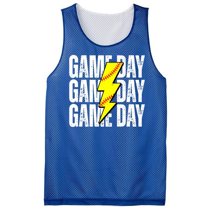 Game Day Softball Sport Vintage Mesh Reversible Basketball Jersey Tank