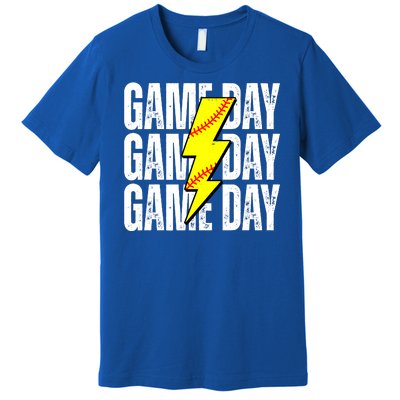 Game Day Softball Sport Vintage Premium T-Shirt