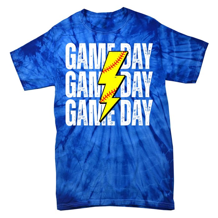 Game Day Softball Sport Vintage Tie-Dye T-Shirt