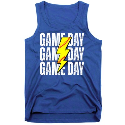 Game Day Softball Sport Vintage Tank Top