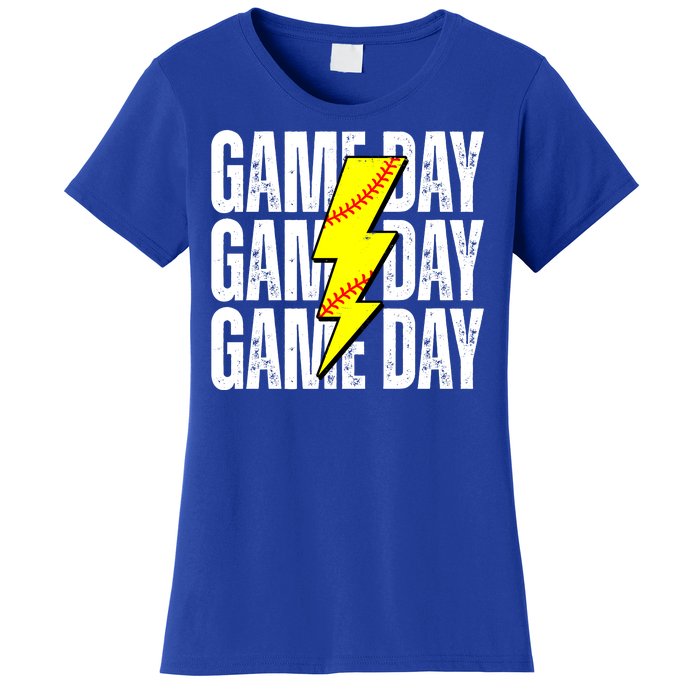 Game Day Softball Sport Vintage Women's T-Shirt