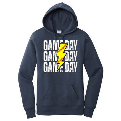 Game Day Softball Sport Vintage Women's Pullover Hoodie