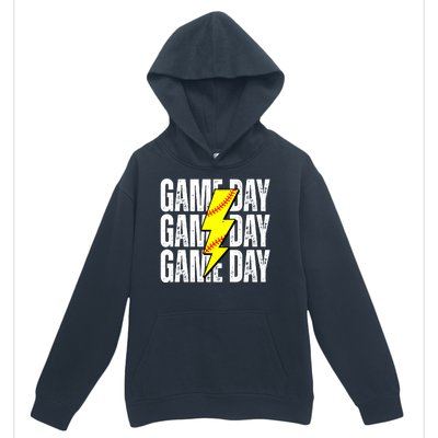 Game Day Softball Sport Vintage Urban Pullover Hoodie