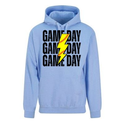 Game Day Softball Sport Vintage Unisex Surf Hoodie