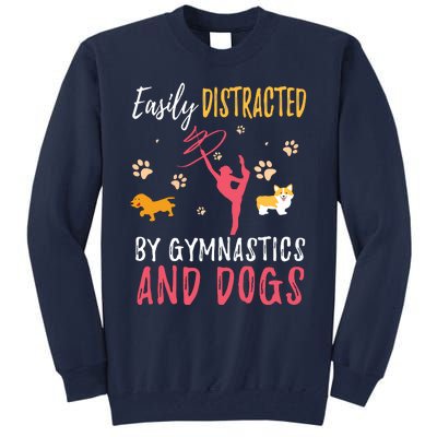 Gymnastics Dogs Shirts Funny Gymnast Dog Lover Gift Tall Sweatshirt