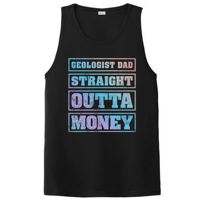 Geologist Dad Straight Outta Money Geologist Father's Day Meaningful Gift PosiCharge Competitor Tank