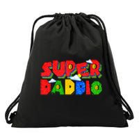 Gamer Dad Super Daddio Father's Day Funny Gift Drawstring Bag