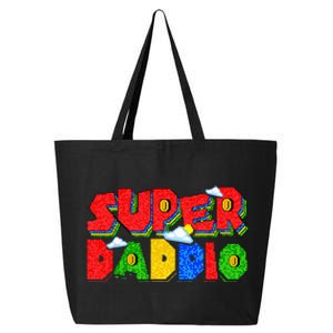 Gamer Dad Super Daddio Father's Day Funny Gift 25L Jumbo Tote