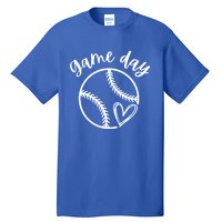 Game Day Softball Heart Love S Or Baseball Great Gift Tall T-Shirt