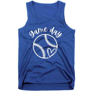 Game Day Softball Heart Love S Or Baseball Great Gift Tank Top