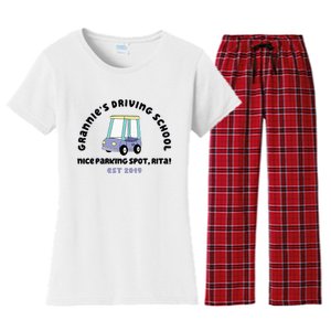 Grannies Driving School Nice Sparking Spot Rita Funny Women's Flannel Pajama Set