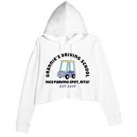 Grannies Driving School Nice Sparking Spot Rita Funny Crop Fleece Hoodie