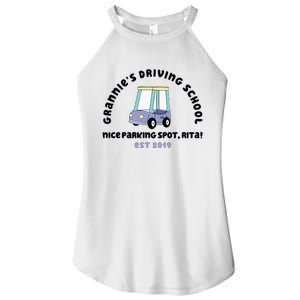 Grannies Driving School Nice Sparking Spot Rita Funny Women's Perfect Tri Rocker Tank