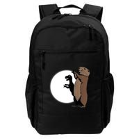 GroundhogS Dinosaur Shadow Puppet Funny Groundhog Day Backpack