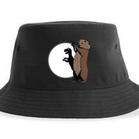 GroundhogS Dinosaur Shadow Puppet Funny Groundhog Day Sustainable Bucket Hat