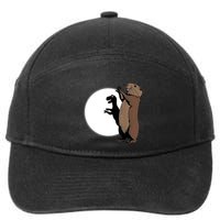 GroundhogS Dinosaur Shadow Puppet Funny Groundhog Day 7-Panel Snapback Hat