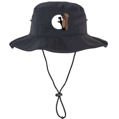 GroundhogS Dinosaur Shadow Puppet Funny Groundhog Day Bucket Hat