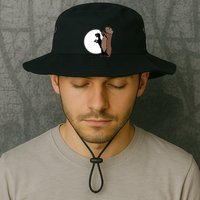 GroundhogS Dinosaur Shadow Puppet Funny Groundhog Day Bucket Hat