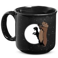 GroundhogS Dinosaur Shadow Puppet Funny Groundhog Day 15oz Campfire Ceramic Mug