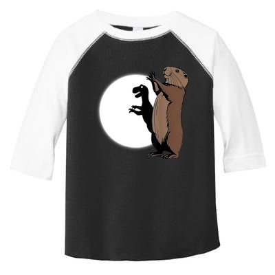 GroundhogS Dinosaur Shadow Puppet Funny Groundhog Day Toddler Fine Jersey T-Shirt