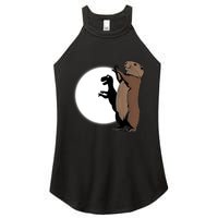GroundhogS Dinosaur Shadow Puppet Funny Groundhog Day Women's Perfect Tri Rocker Tank