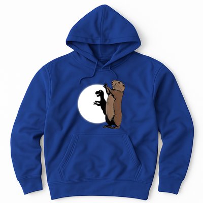 GroundhogS Dinosaur Shadow Puppet Funny Groundhog Day Hoodie