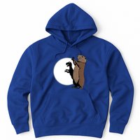 GroundhogS Dinosaur Shadow Puppet Funny Groundhog Day Hoodie