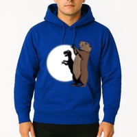 GroundhogS Dinosaur Shadow Puppet Funny Groundhog Day Hoodie