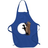 GroundhogS Dinosaur Shadow Puppet Funny Groundhog Day Apron