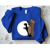 GroundhogS Dinosaur Shadow Puppet Funny Groundhog Day Sweatshirt