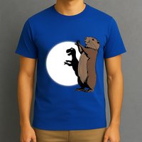 GroundhogS Dinosaur Shadow Puppet Funny Groundhog Day T-Shirt