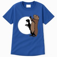 GroundhogS Dinosaur Shadow Puppet Funny Groundhog Day Tall T-Shirt