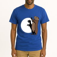 GroundhogS Dinosaur Shadow Puppet Funny Groundhog Day Tall T-Shirt