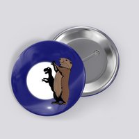 GroundhogS Dinosaur Shadow Puppet Funny Groundhog Day Button