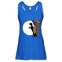 GroundhogS Dinosaur Shadow Puppet Funny Groundhog Day Ladies Essential Flowy Tank
