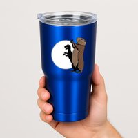 GroundhogS Dinosaur Shadow Puppet Funny Groundhog Day Tumbler