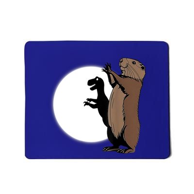 GroundhogS Dinosaur Shadow Puppet Funny Groundhog Day Mousepad