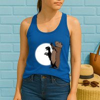 GroundhogS Dinosaur Shadow Puppet Funny Groundhog Day Womens Tank Top