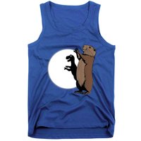 GroundhogS Dinosaur Shadow Puppet Funny Groundhog Day Tank Top