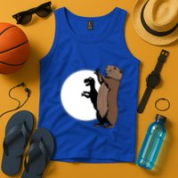 GroundhogS Dinosaur Shadow Puppet Funny Groundhog Day Tank Top