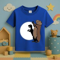 GroundhogS Dinosaur Shadow Puppet Funny Groundhog Day Toddler T-Shirt